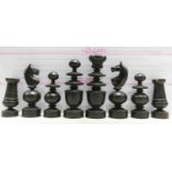 A collection of Early 20th Century Wooden Incomplete Chess Pieces: please see images for size and