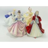 Royal Doulton Seconds Figures: Rebecca, Ninette, Rachel & Dulcie(4)