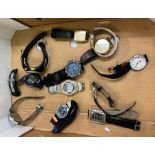 A collection of gents watches: to include Columbia, Limit, Casio, Lorus, etc (12)