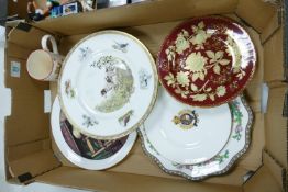 A mixed collection of items to include four Wedgwood Sporting Dogs Limited edition plates,