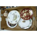 A mixed collection of items to include four Wedgwood Sporting Dogs Limited edition plates,