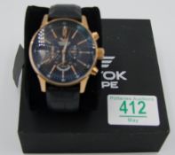 Vostok Europe Branded Chronograph Gaz 14 Gents Gold Plated Watch: RRP £219 purchased by vendor as