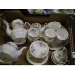 A collection of Paragon Malandi to include: full teaset, coffee pot and sugar bowl