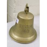 Reproduction brass Titanic bell:
