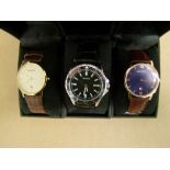 Three Boxed Sekonda Mens Watch : purchased by vendor as part a collection of over 100 watches in