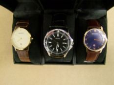 Three Boxed Sekonda Mens Watch : purchased by vendor as part a collection of over 100 watches in