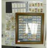 A collection Framed & Loose Wills & Park Drive Cigarette Cards: