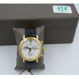 Mathey Tissot Branded Vintage Chronograph Gents Gold Plated Watch: RRP £129 purchased by vendor as