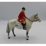 Beswick huntsman on grey horse: (1 ear missing)