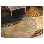 A brand new 'Unique Loom' branded rug: Coffee Shop Collection Beige 245cm x 245cm Round.