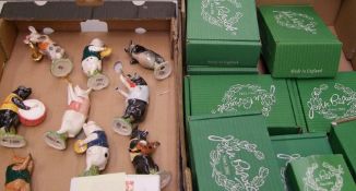 A collection of 10 Beswick Pig Prom figures: Andrew, Christopher, Daniel, David, James, John,