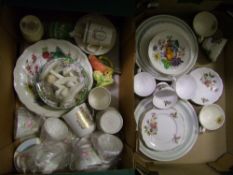 A mixed collection of ceramic items to include: floral tea ware items, Royal Doulton April Shower