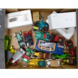 A collection of Matchbox and yesteryears model toy cars:
