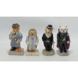 Peggy Davies Limited Edition Famous Feline Cats including: Dracula, The Tramp, Sherlock Holmes &