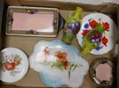A collection of ceramic items to include: Grimwades Winton Ware sandwich dish and small plates, a