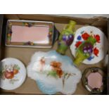 A collection of ceramic items to include: Grimwades Winton Ware sandwich dish and small plates, a