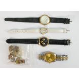 A collection of vintage ladies and gents wristwatches: including Gents vintage Ingersoll, ladies