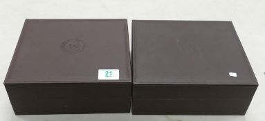 Constantin Weisz leather watch display boxes: (2)
