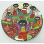 Joan Allen golly plate: Ragtime 27.5 cm