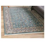 A brand new 'Unique Loom' branded rug: Nain Collection Blue 400cm x 600cm.