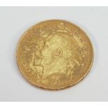 Gold half Sovereign dated 1915 :