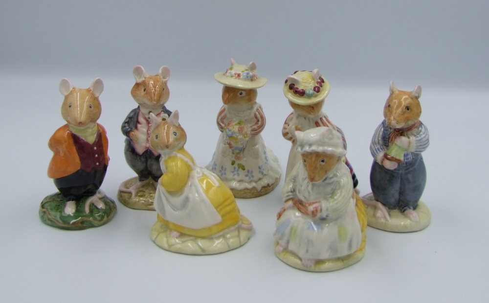 A collection of boxed Brambly Hedge figures to include Poppy Eyebright : DBH 1, Lady Woodmouse DBH5,