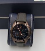 Maserati Branded Chronograph Gents Watch: RRP £169 purchased by vendor as part a collection of