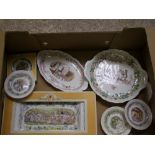 A collection of Brambly Hedge to include: Boxed picnic sandwich plate, bread & butter plate, set