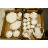 A large collection of Royal Albert & Paragon Belinda Patterned Tea & Dinner Ware(2 trays):