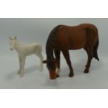 Royal Doulton Large Satin White Foal & Similar Horse(2):