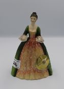 Royal Doulton limited edition lady musician figure: Cymbals HN2699 (cymbals detached but present).