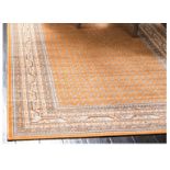 A brand new 'Unique Loom' branded rug: Tribeca Collection Salmon 275cm x 365cm.
