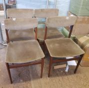 Set of 4 mid century dining chairs: Schreiber style (4).