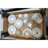 a mixed collection of items to include: Sudlows & Hamiltons Gilt Decorated Tea Ware: