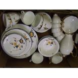 Coalport tea and dinner ware in a floral pattern: together with Royal Standard part coffee set