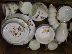 Coalport tea and dinner ware in a floral pattern: together with Royal Standard part coffee set