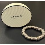 Links of London silver bracelet: 55g.