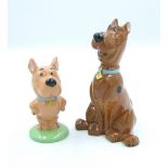 Wade figure of Scooby Doo : together with Scrappy Doo (2)