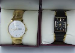 Two Boxed Accurist Gents Dress Watches: links removed but present, RRP £129 purchased by vendor as