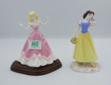 Royal Doulton Cinderella Figure Dress of Dreams & Snow White DP5(2)