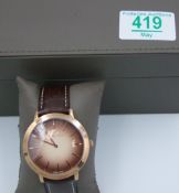 Mathey Tissot Branded Darius Gents Gold Plated Watch: RRP £119 purchased by vendor as part a