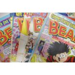 A very large collection of 1980's & later Beano Comics: Hundreds of items string bound, including