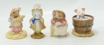 Beswick Boxed Beatrix Potter Figures: Amiable Guinea pig BP3b & BP10a Figures Johnny Town Mouse