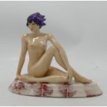 Peggy Davies Erotic Figure Daughter of Daedalus:limited edition with later over-painting by vendor