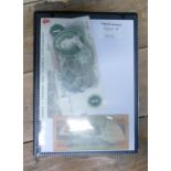 Collection of UK and world banknotes: Includes 5 x Welsh black Sheep company private sterling, notes