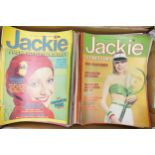 A large collection of Vintage 1970's Jackie Magazines: 130 copies in total, detailed list in photos.