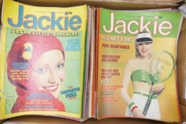 A large collection of Vintage 1970's Jackie Magazines: 130 copies in total, detailed list in photos.