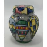 Moorcroft Balloons Patterned Ginger Jar: height 11cm