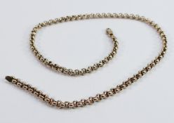 9ct gold 18 inch necklace,16.7g: