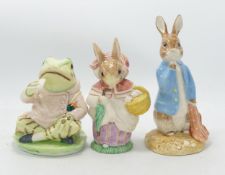 Large Boxed Royal Albert BP6B Beatrix Potter Boxed Figures: Peter with Red Pocket Handkerchief,